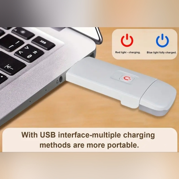 LED Book Reading Lamp USB Rechargeable Adjustable Brightness Eye Protection - Picture 5 of 6